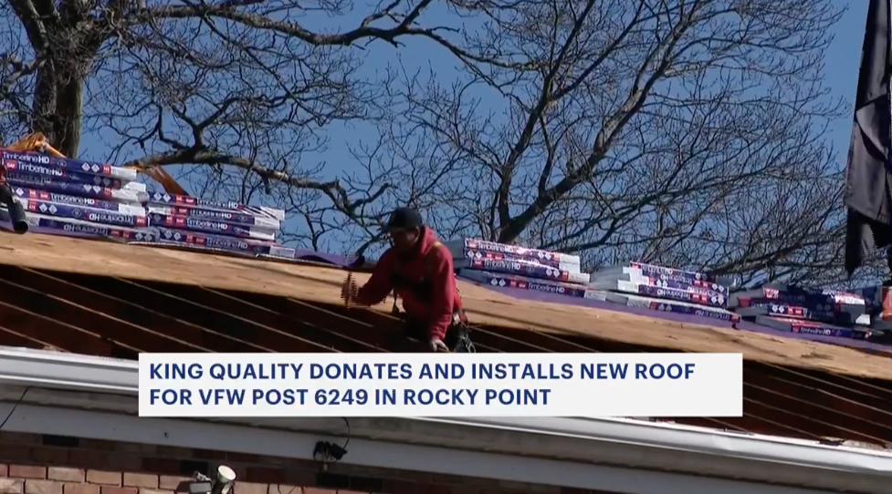 Business donates new roof to VFW in Rocky Point